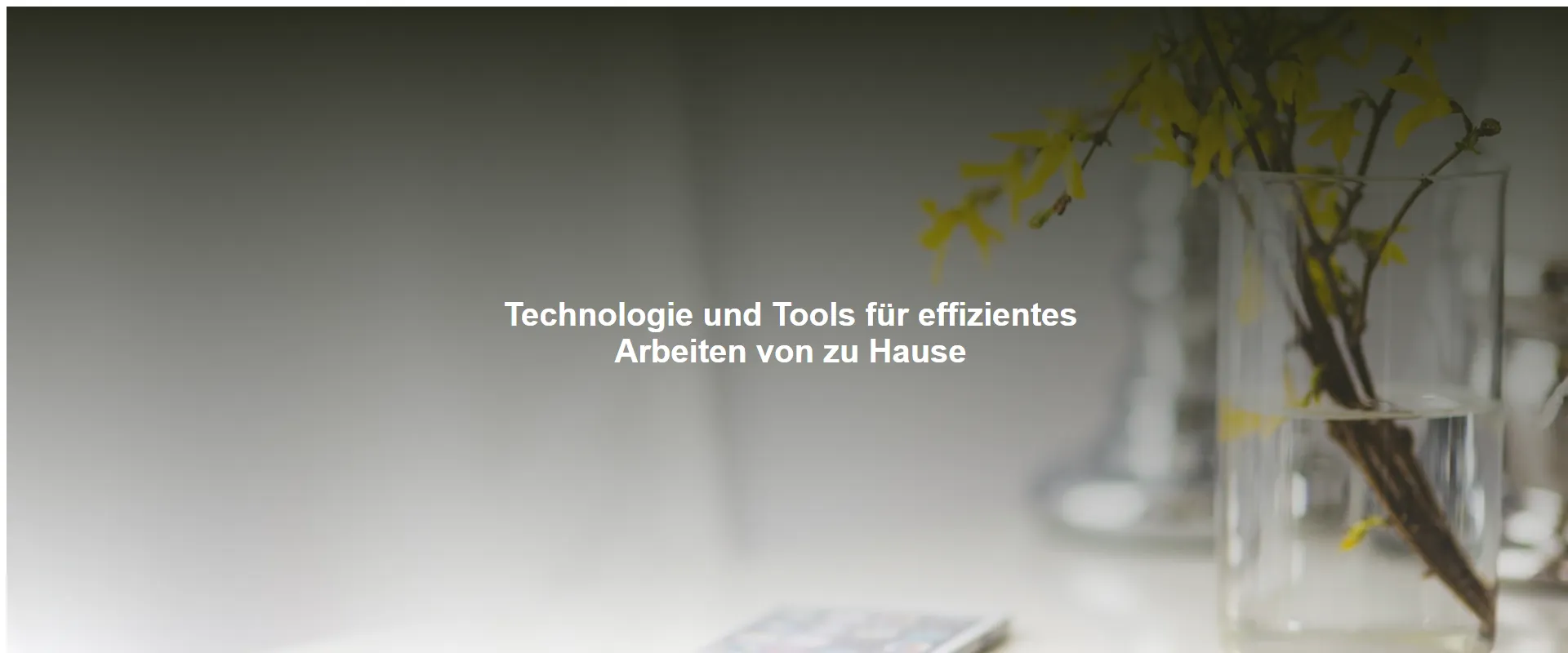 Technologie und Tools für effizientes Arbeiten von zu Hause